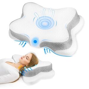 Contour Ergonomic Memory Foam Cervical Pillow for Neck and Shoulder Pain Relief